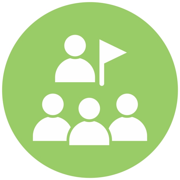 Estilo del icono de la excursión del grupo de diseño vectorial