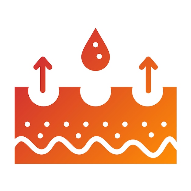 Estilo del icono de exfoliación de diseño vectorial