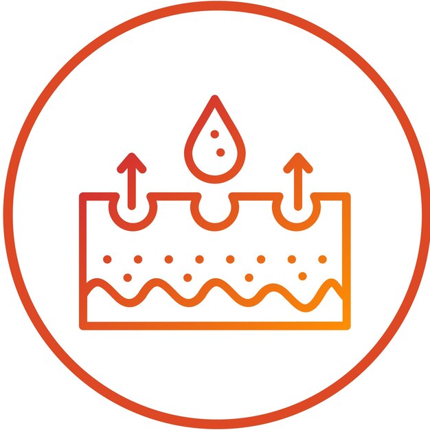Estilo del icono de exfoliación de diseño vectorial
