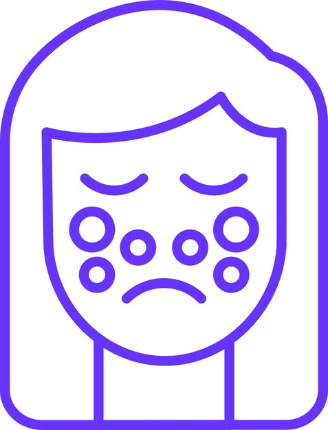 Estilo del icono de exfoliación de diseño vectorial