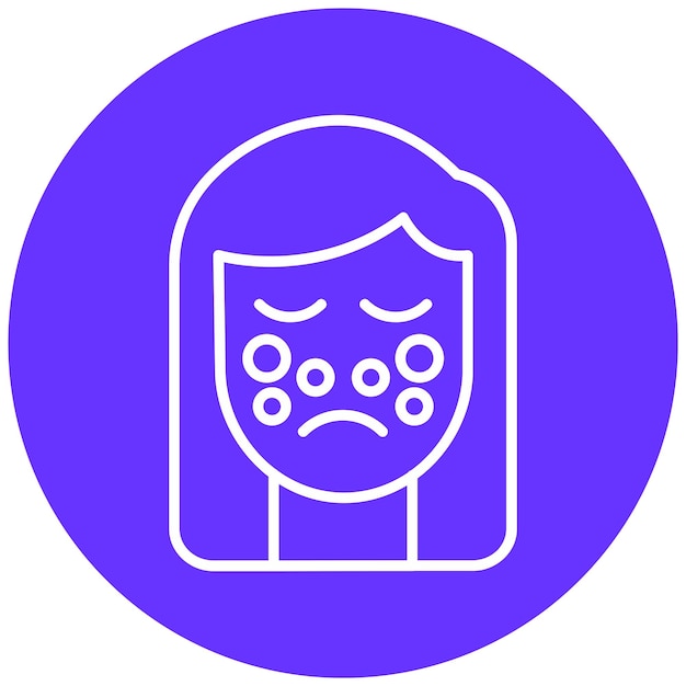 Estilo del icono de exfoliación de diseño vectorial