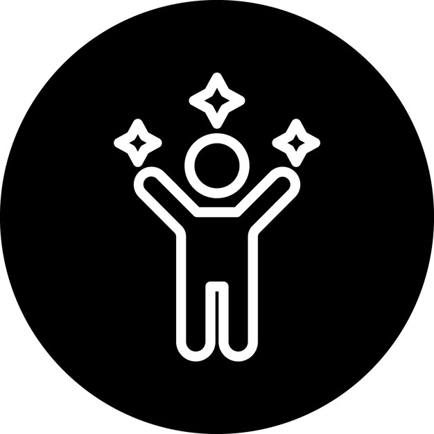 Estilo del icono de éxito del diseño vectorial