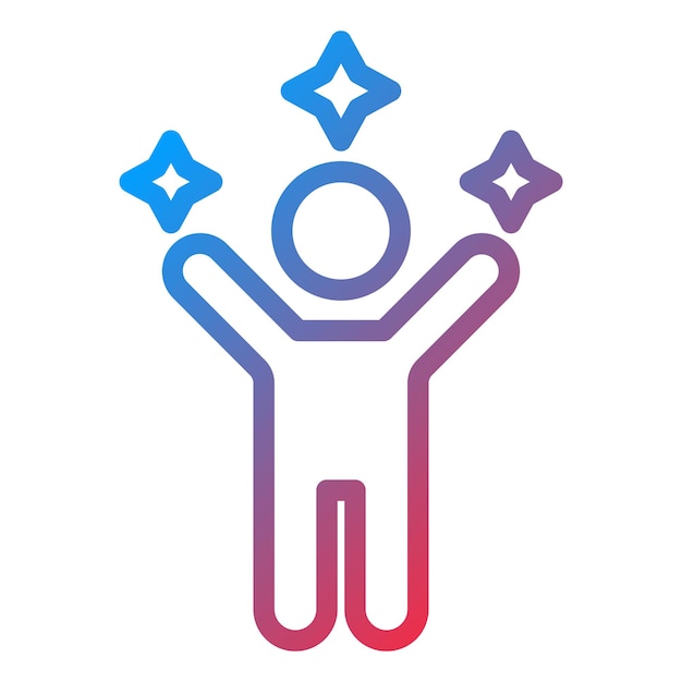 Estilo del icono de éxito del diseño vectorial