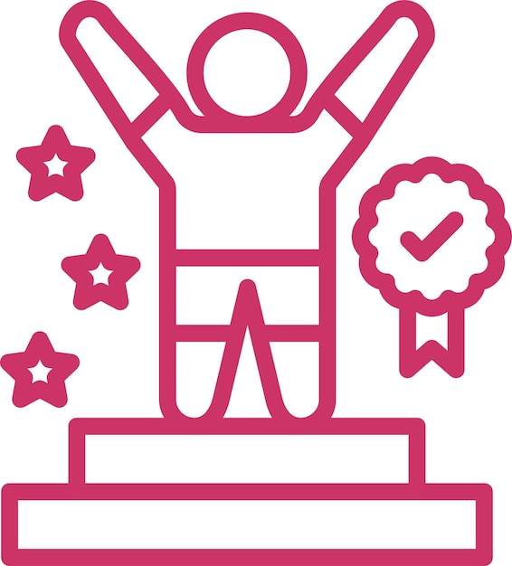 Estilo del icono de éxito del diseño vectorial