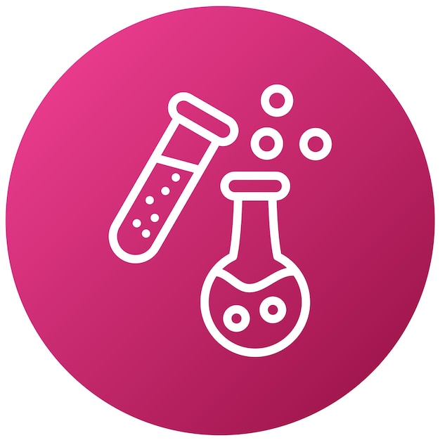Estilo del icono del experimento de diseño vectorial