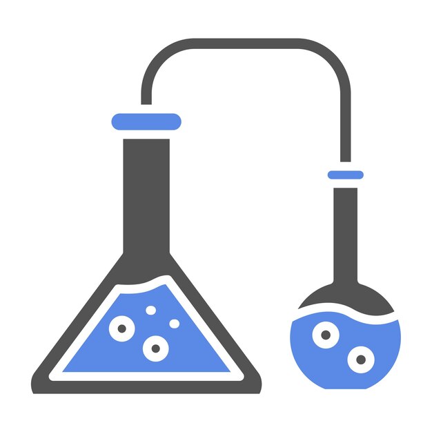 Estilo del icono del experimento de diseño vectorial