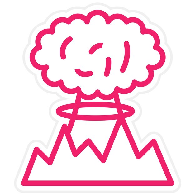 Estilo del icono de la explosión del diseño vectorial