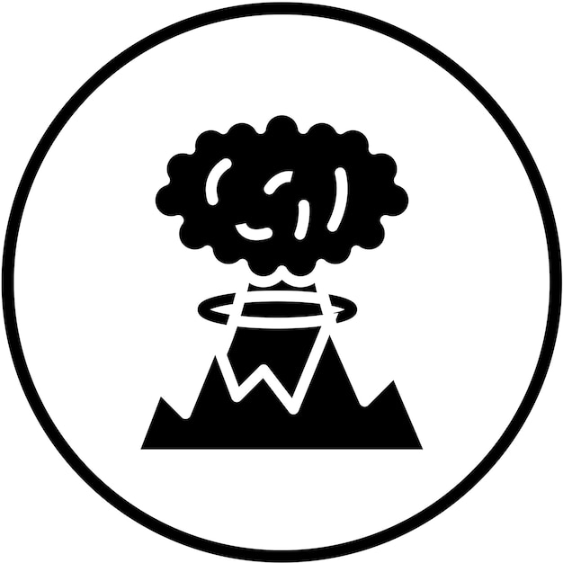 Estilo del icono de la explosión del diseño vectorial
