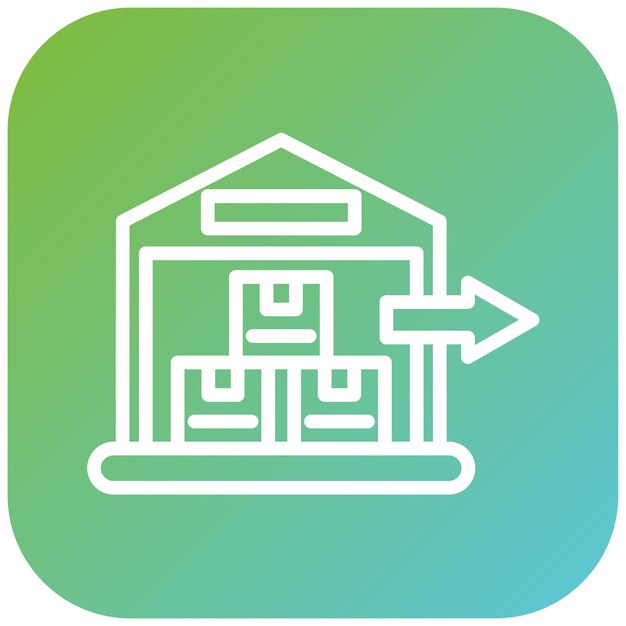 Estilo del icono de exportación de diseño vectorial