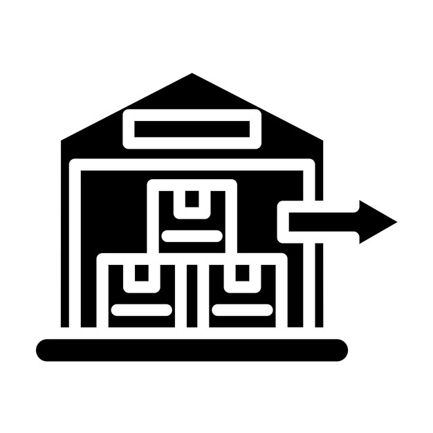 Estilo del icono de exportación de diseño vectorial