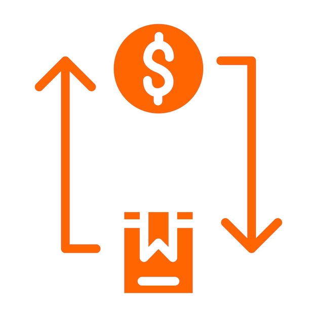Estilo del icono de exportación de diseño vectorial