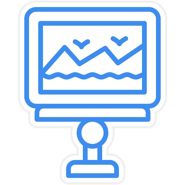 Estilo del icono de la exposición de diseño vectorial