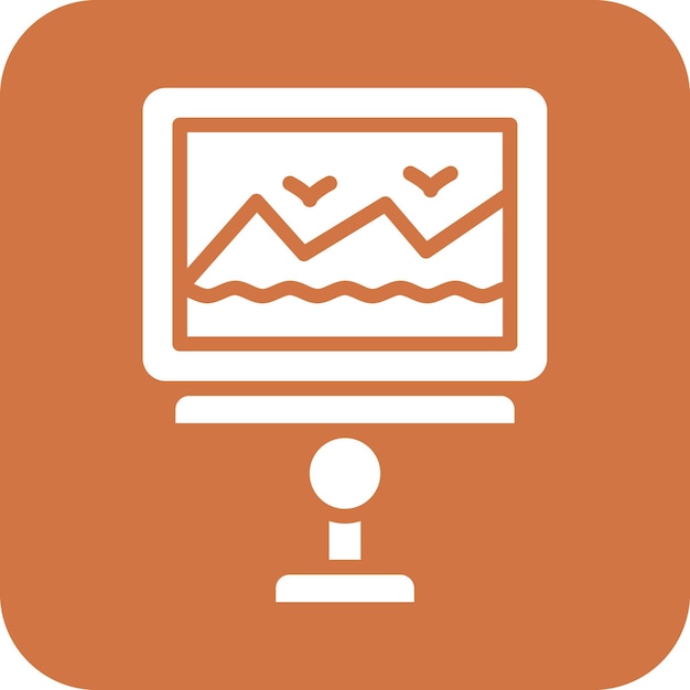 Estilo del icono de la exposición de diseño vectorial