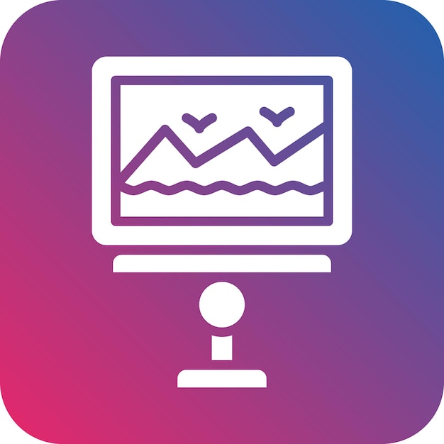 Estilo del icono de la exposición de diseño vectorial