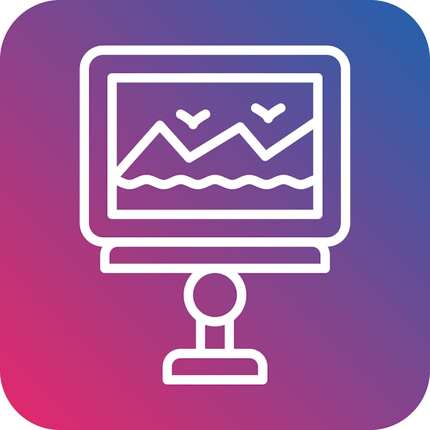 Estilo del icono de la exposición de diseño vectorial