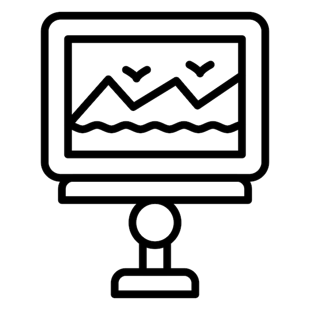 Estilo del icono de la exposición de diseño vectorial