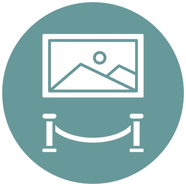 Estilo del icono de la exposición de diseño vectorial