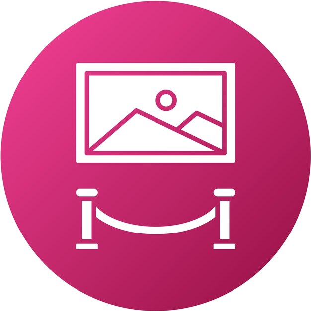 Estilo del icono de la exposición de diseño vectorial