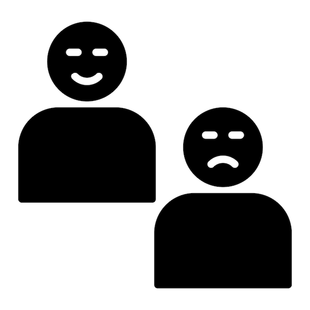 Estilo del icono de la expresión de diseño vectorial