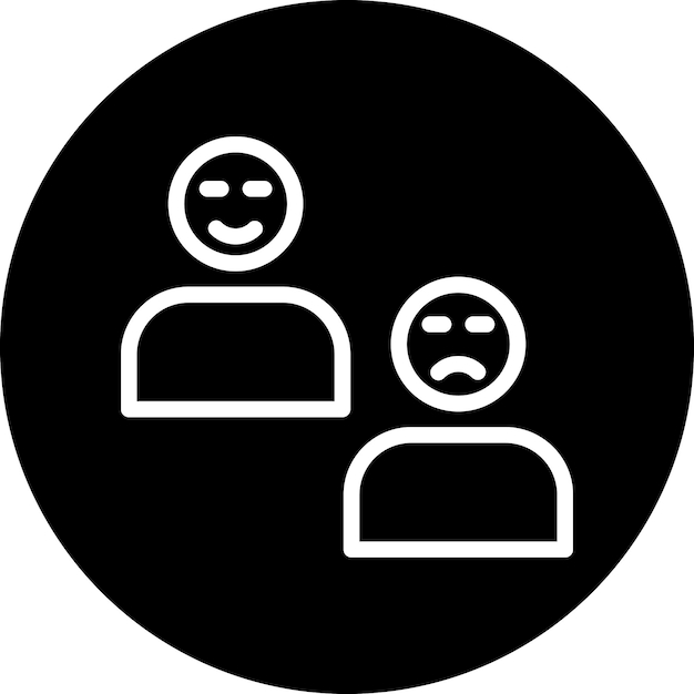 Estilo del icono de la expresión de diseño vectorial
