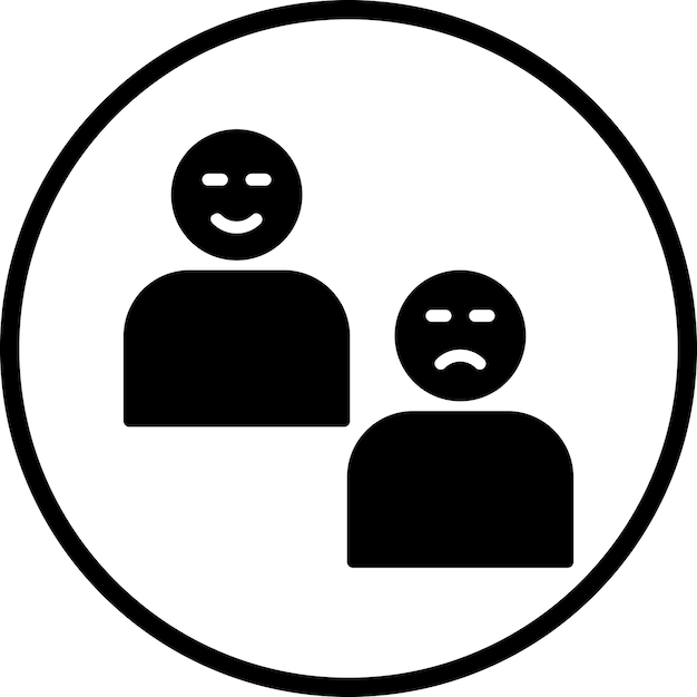 Estilo del icono de la expresión de diseño vectorial