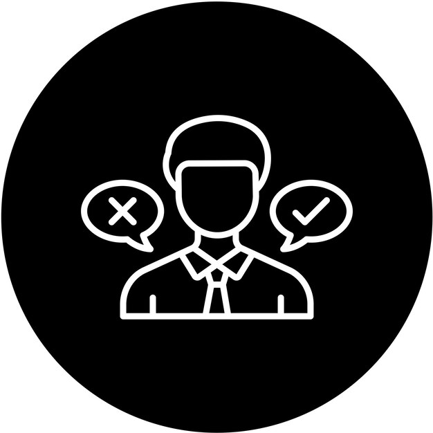 Estilo del icono de la expresión de diseño vectorial