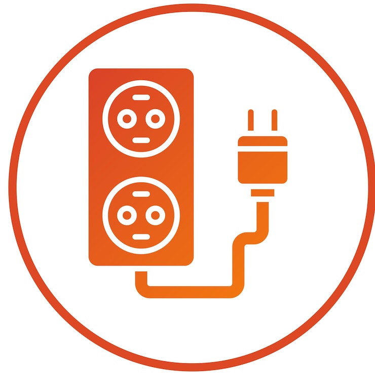 Vector estilo de icono de extensión de diseño vectorial