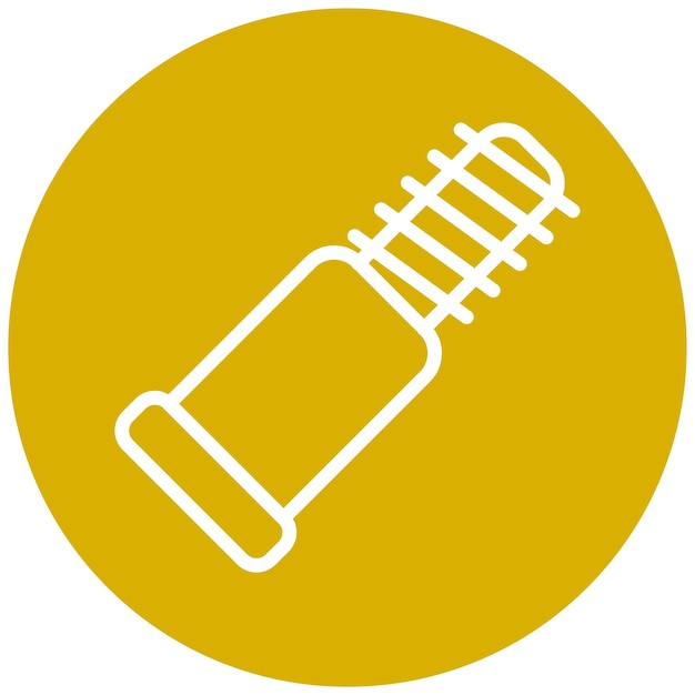 Estilo del icono de la extensión de la válvula de neumáticos de diseño vectorial