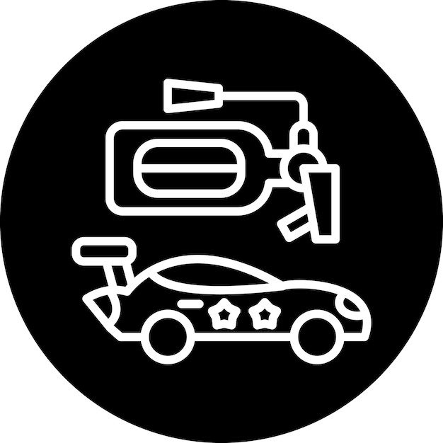 Estilo del icono del extintor de fuego de diseño vectorial