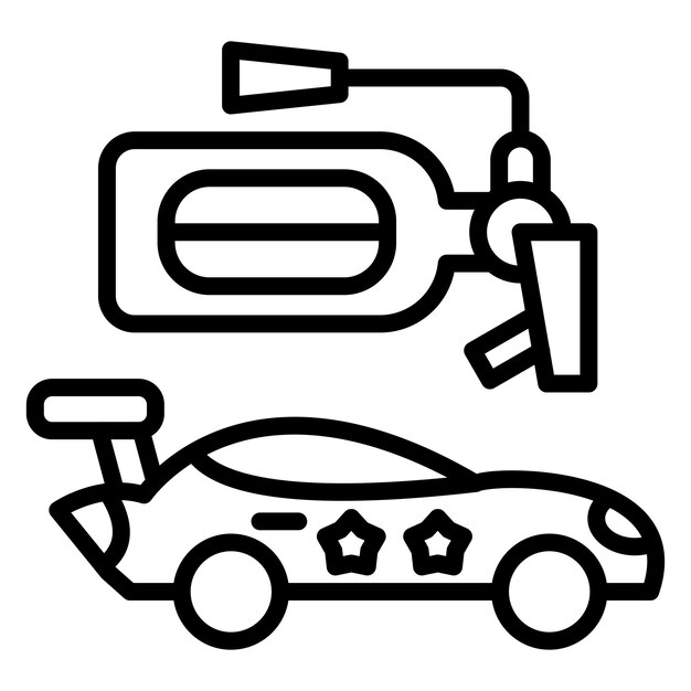 Estilo del icono del extintor de fuego de diseño vectorial