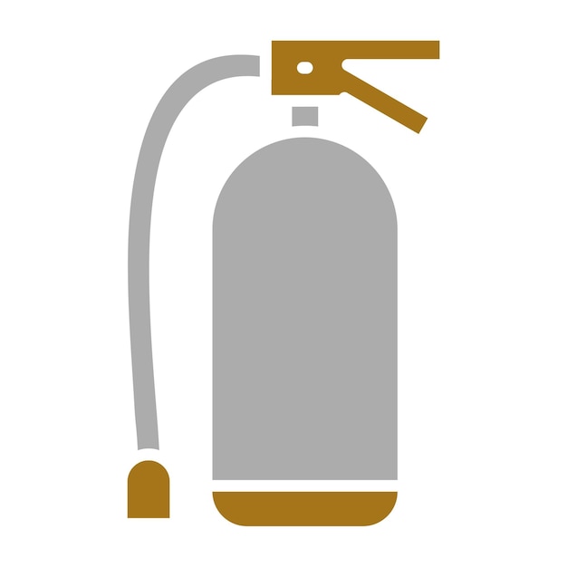 Estilo del icono del extintor de fuego de diseño vectorial