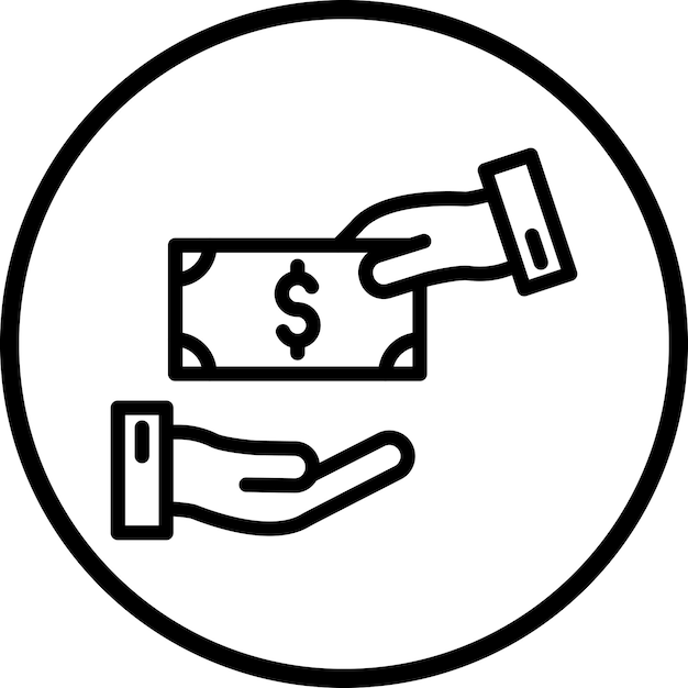 Estilo de icono de extorsión de diseño vectorial
