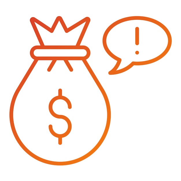 Estilo de icono de extorsión de diseño vectorial