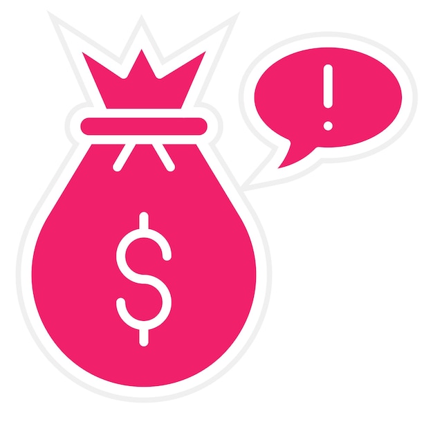 Estilo de icono de extorsión de diseño vectorial