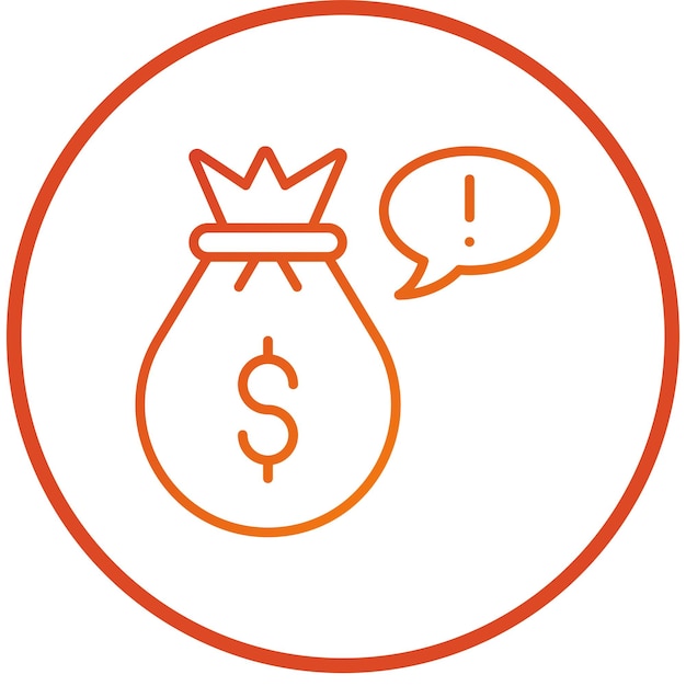 Estilo de icono de extorsión de diseño vectorial