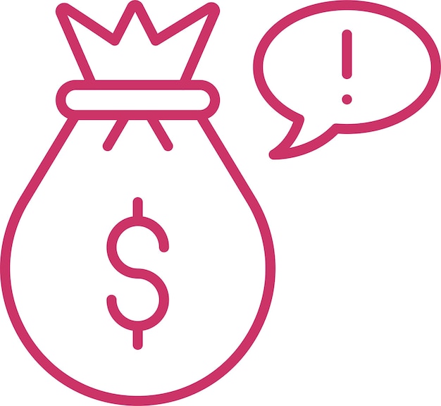 Estilo de icono de extorsión de diseño vectorial