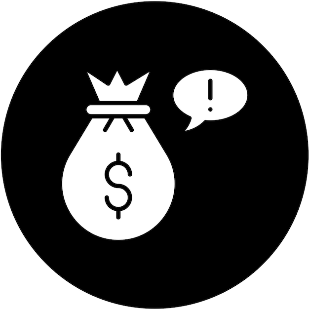 Estilo de icono de extorsión de diseño vectorial