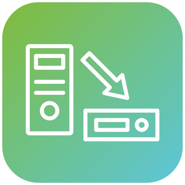 Estilo del icono del factor de forma del diseño vectorial