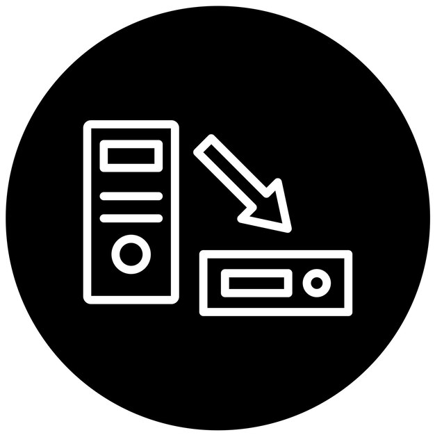 Estilo del icono del factor de forma del diseño vectorial