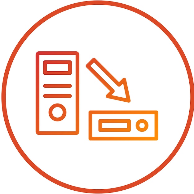 Estilo del icono del factor de forma del diseño vectorial
