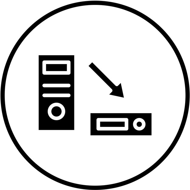 Estilo del icono del factor de forma del diseño vectorial