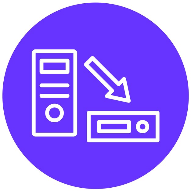 Estilo del icono del factor de forma del diseño vectorial