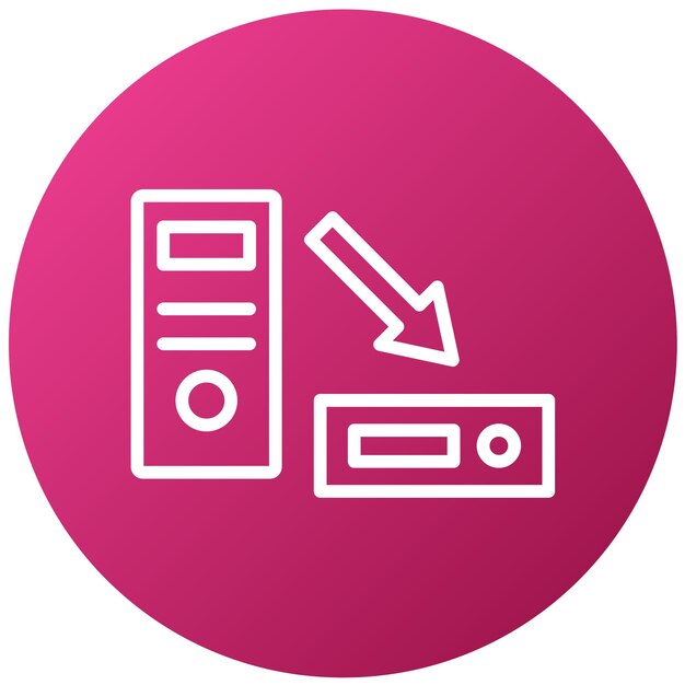 Estilo del icono del factor de forma del diseño vectorial