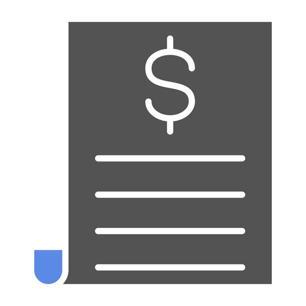 Estilo del icono de la factura