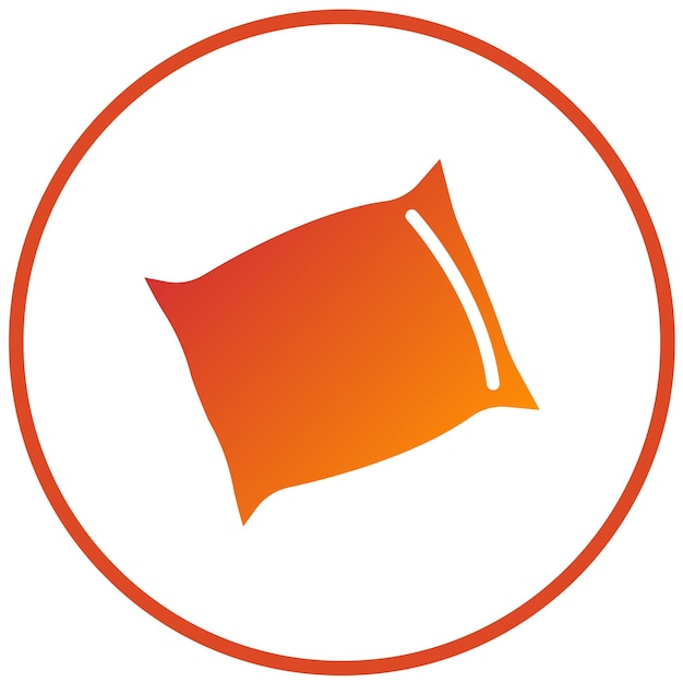 Estilo del icono de la falda de cama de diseño vectorial
