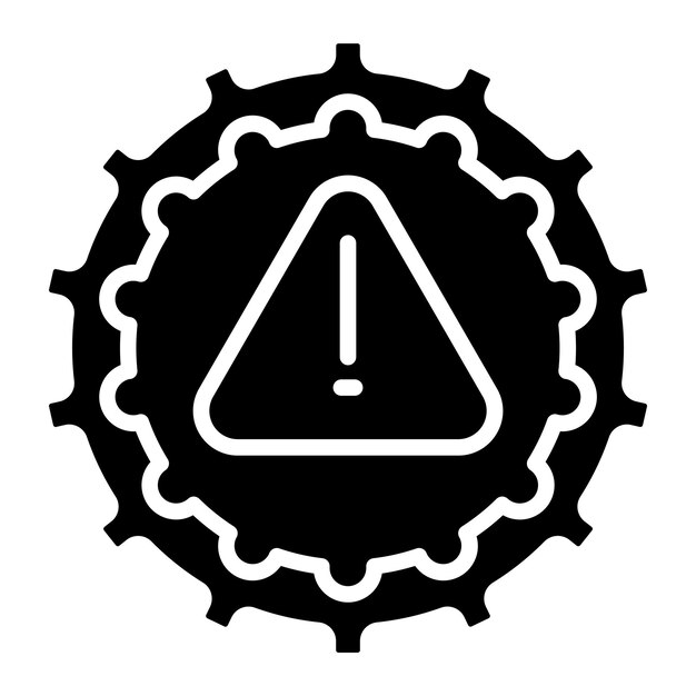 Estilo del icono de fallo de la máquina de diseño vectorial