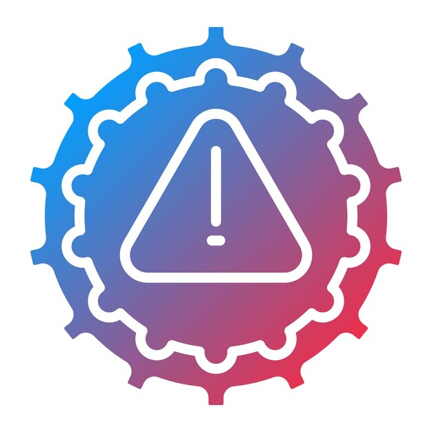 Estilo del icono de fallo de la máquina de diseño vectorial