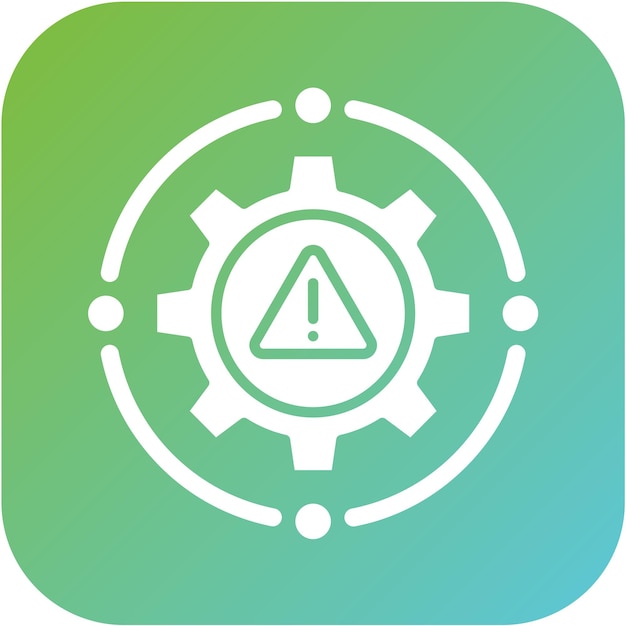 Estilo del icono de fallo de la máquina de diseño vectorial