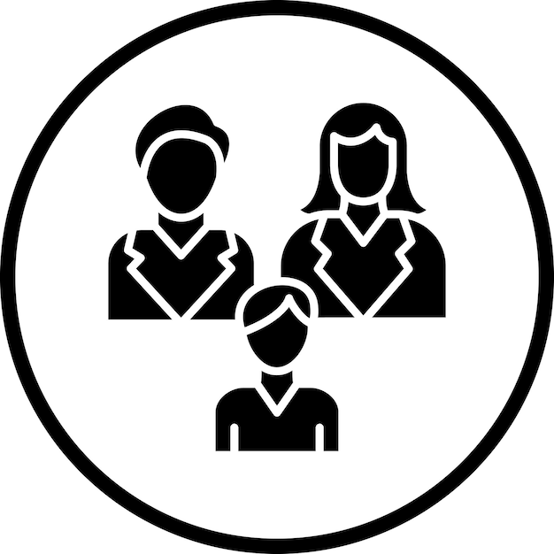 Estilo de icono de la familia de diseños vectoriales