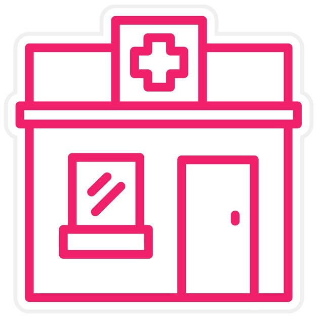 Estilo de icono de farmacia de diseño vectorial